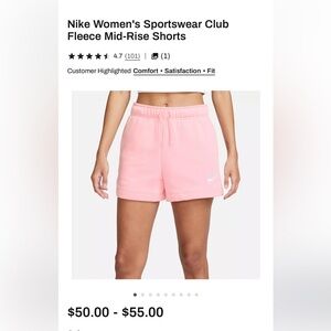 Nike Women's Pink Shorts